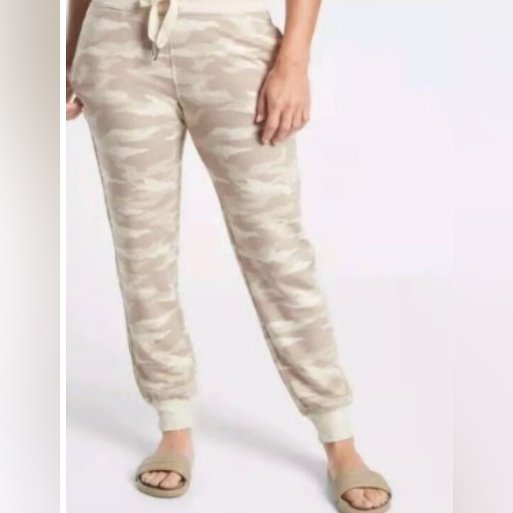 Athleta Balance Printed Jogger Pant, Oatmeal Heather Women's‎ Size Small